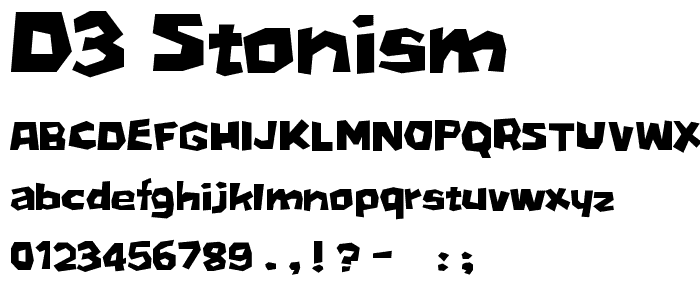 D3 Stonism font